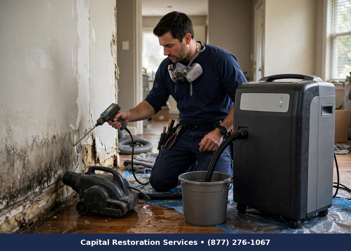 Structural Drying Services — water damage restoration by Capital Restoration Services